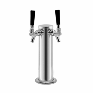 Kegerator Double Tap w/Bull Logo Pulls - Ad on to sku#17900