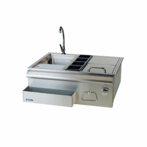 Stainless Steel 30" Bar Center w/sink